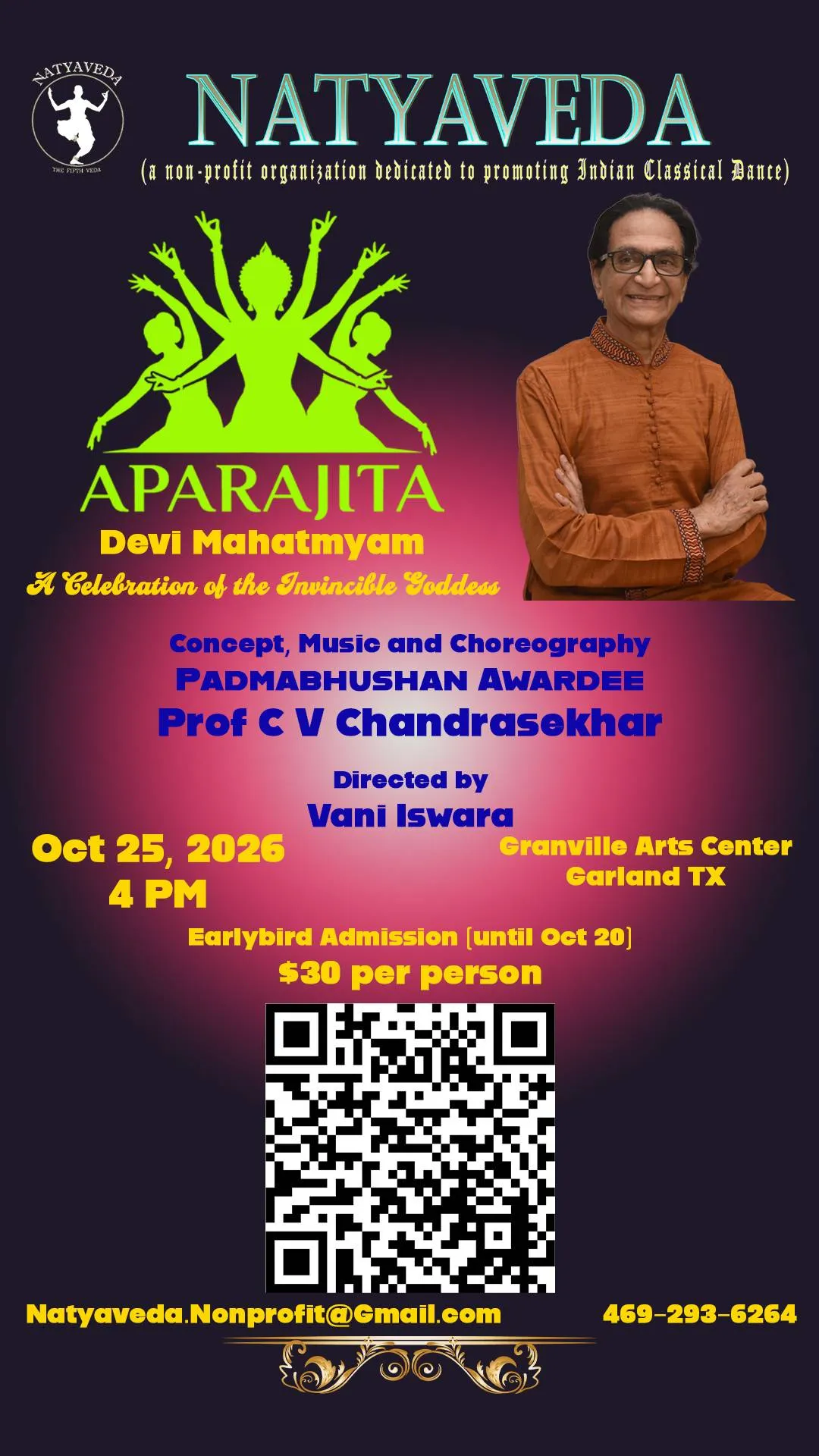 Flyer for Aparajita: The Unconquered — Devi Mahatmyam